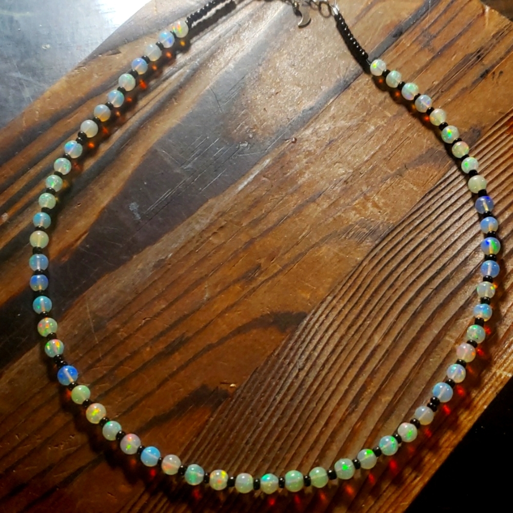 Rare Ethiopian opal choker